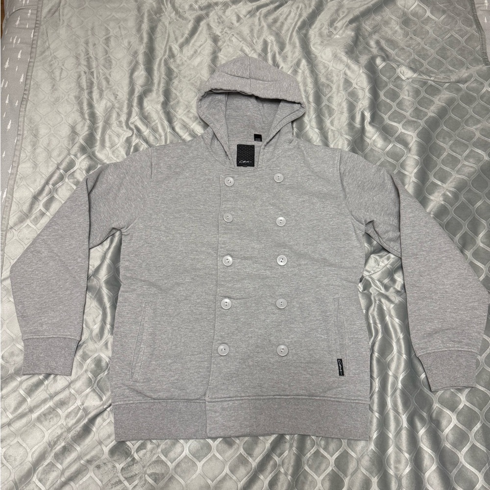 Gray Double-Breasted Hoodie